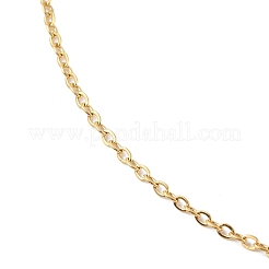 Collier chaîne en acier inoxydable 304 avec placage ionique (IP) pour hommes et femmes&nbsp;NJEW-M200-01G