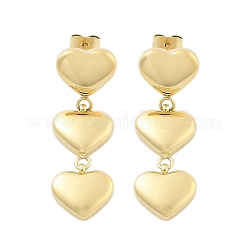 Boucles d'oreilles à tige en acier inoxydable 304&nbsp;EJEW-S226-10G-01