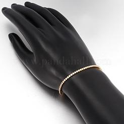 Romantique alliage d'étain bracelets strass tcheque&nbsp;BJEW-BB02311-G