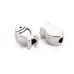 Perles en alliage de style tibétain émail strass sertis&nbsp;PALLOY-N160-78