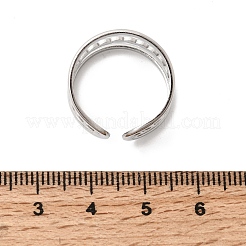 Anillos abiertos para puños de acero inoxidable 304&nbsp;RJEW-P188-02G-P