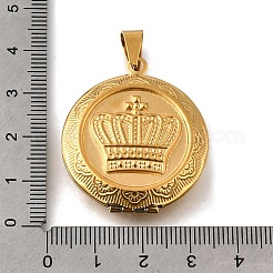 Ciondoli con medaglione in acciaio inossidabile 316&nbsp;STAS-C123-04B-G