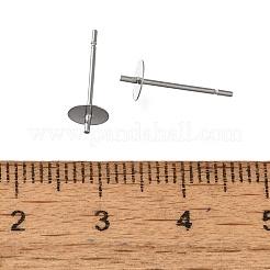 Anlaufgeschützte Ohrstecker aus Edelstahl 304&nbsp;STAS-P370-01C-P