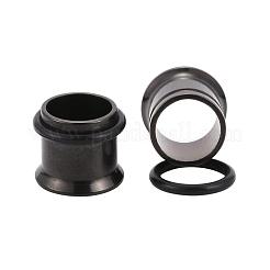12 Stück 6 Farben 316 chirurgischer Edelstahl Schraube Ohr Messgeräte Flesh Tunnel Stecker&nbsp;STAS-YW0001-16A