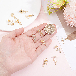 12pcs 12 styles pendentifs en laiton&nbsp;KK-ME0004-94