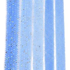 Chapelets de perles en verre électroplaqué&nbsp;LS-EGLA-A044-J6mm-L03