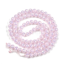 Chapelets de perles en verre électroplaqué&nbsp;EGLA-B013-01A-AB06