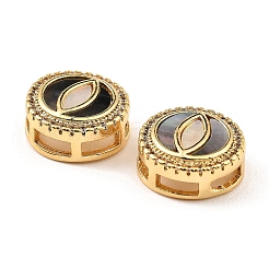 Messing Micro Pave klare Zirkonia Folie Charms&nbsp;KK-K342-09G-03