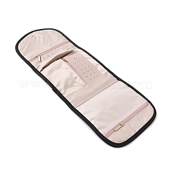 Polyester-Schmuckaufbewahrungstaschen mit Reißverschluss für Ringe&nbsp;ABAG-WH0046-10B