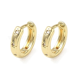Pendientes de aro de circonio cúbico de micro pave de latón&nbsp;KK-CBA30C7-21G