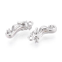Latón micro pavimenta claro cubic zirconia encantos&nbsp;KK-N267-19P