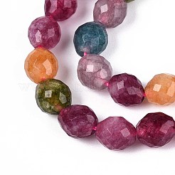 Naturali tinti giada bianca fili di perline&nbsp;G-T142-89D