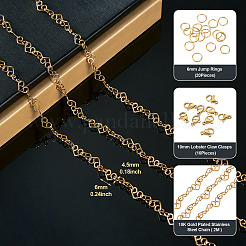 DIY-Kits zur Herstellung von Kettenhalsketten aus Edelstahl 304&nbsp;DIY-TA0012-14