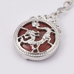 Natürlicher roter Jaspis keychain&nbsp;KEYC-P041-C010