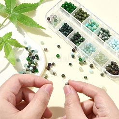 DIY-Kits zur Herstellung von Armbändern aus runden Naturedelsteinperlen&nbsp;DIY-YW0011-84