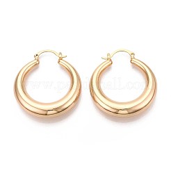 Pendientes de aro de latón&nbsp;EJEW-T047-101G
