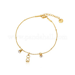 Braccialetti con ciondoli traforati in acciaio inossidabile 304&nbsp;WGEC7EF-01