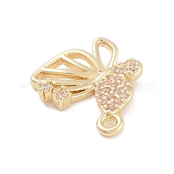 Ciondoli in ottone con pavé di zirconi chiari&nbsp;KK-Z061-08G-01
