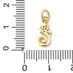 Ciondoli in ottone zirconi chiari micro pavé&nbsp;KK-Q040-04B-G