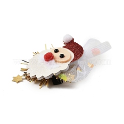 Tema natalizio glitter feltro tessuto coccodrillo fermaglio per capelli&nbsp;PHAR-U002-01A