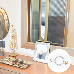 Gesso unregelmäßige Schmuck-Präsentationsplatte&nbsp;LS-DJEW-WH0015-97A