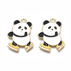 Crémaillère placage pendentifs en émail d'alliage&nbsp;ENAM-N055-043