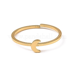 Anneaux de manchette ouverts réglables en acier inoxydable 304&nbsp;RJEW-Q806-01G-02