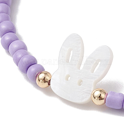 Bracelets extensibles en perles de verre&nbsp;BJEW-MZ00126-03