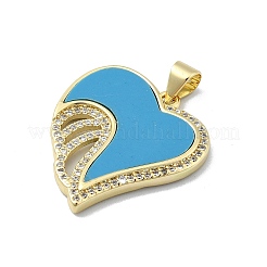 Pendentifs en laiton zircon cubique transparent&nbsp;KK-A221-03A-G