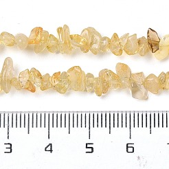 Stränge aus erhitzten natürlichen Citrin-Splitterperlen&nbsp;X-G-D093-A03