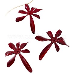 Collane con ciondolo in lega smaltata a forma di fiore e set di orecchini a bottone&nbsp;FS-WG606EA-01