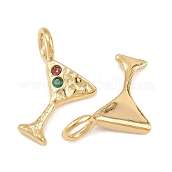 Pendentifs en acier inoxydable 304 micro pavés de zircones cubiques&nbsp;CU-CBAAD99-02G-B
