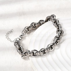 Gliederkettenarmbänder aus 304 Edelstahl für Damen&nbsp;BJEW-P388-01P