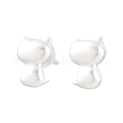 Clous d'oreilles en 925 argent sterling&nbsp;EJEW-C176-01B-MS