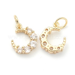 Latón claro encantos de circonita cúbica&nbsp;ZIRC-B010-12G