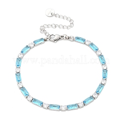 304 Edelstahl-Strass-Cup-Link-Armbänder für Damen&nbsp;BJEW-F488-20P