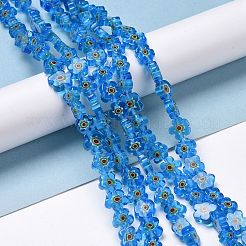 Millefiori a mano fili di perline di vetro&nbsp;X-LAMP-J035-10mm-53