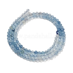 Stränge aus naturblauen Aquamarinperlen mit Farbverlauf&nbsp;G-NH0072-B01-3mm
