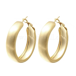 Orecchini a cerchio in ottone per donna&nbsp;LS-EJEW-A121-17B-G