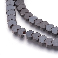Non magnetici fili di perline di ematite sintetico&nbsp;G-I208-06F-A