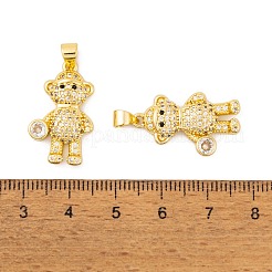 Colgante micropavé cubic zirconia de latón&nbsp;KK-E108-22G