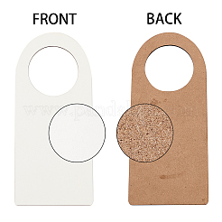Cintres de bouton de porte en bois naturel non fini&nbsp;DIY-CN0001-16