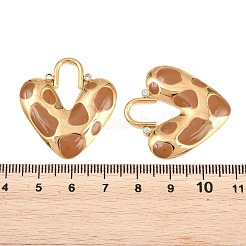 Colgantes de San Valentín de acero inoxidable 304 esmaltado y con cristales de imitación.&nbsp;STAS-G394-04G