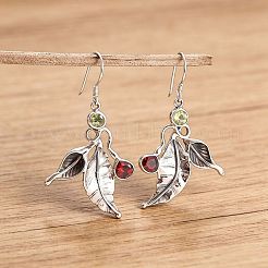 Pendientes colgantes de aleación de rhinestone para mujer&nbsp;WG1931A-01