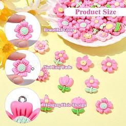 100pcs 20 Arten undurchsichtige Harzanhänger&nbsp;RESI-CJ0004-44