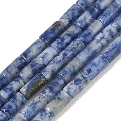 Natürliche blaue Fleck Jaspis Perlen Stränge&nbsp;GG-B091-A25-01