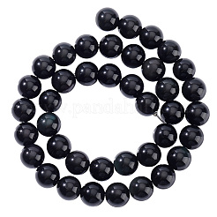 Natürlichen Obsidian Perlen Stränge&nbsp;G-PH0028-8mm-14