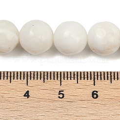 Natürlichen weißen Muschelperlen Stränge&nbsp;BSHE-U002-01
