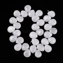 Natürliche weiße Jade perlen Stränge&nbsp;G-T138-115