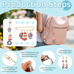Kit de fabrication de porte-clés à faire soi-même pour la fête des mères&nbsp;DIY-TA0016-27